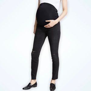 Madewell Black Maternity Skinny Pants